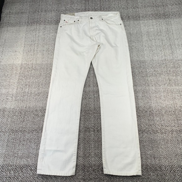 Polo Ralph Lauren Other - Polo Ralph Lauren Jeans Mens 34x34 White Varick Slim Straight Hudson Cotton